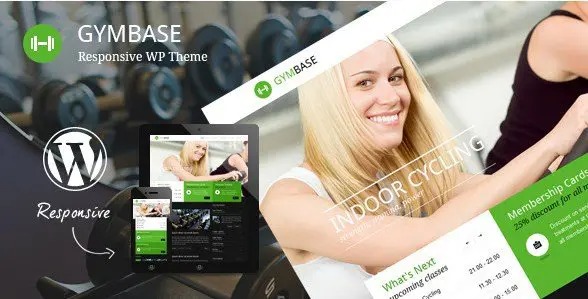 GYMBASE – RESPONSIVE GYM FITNESS WORDPRESS THEME